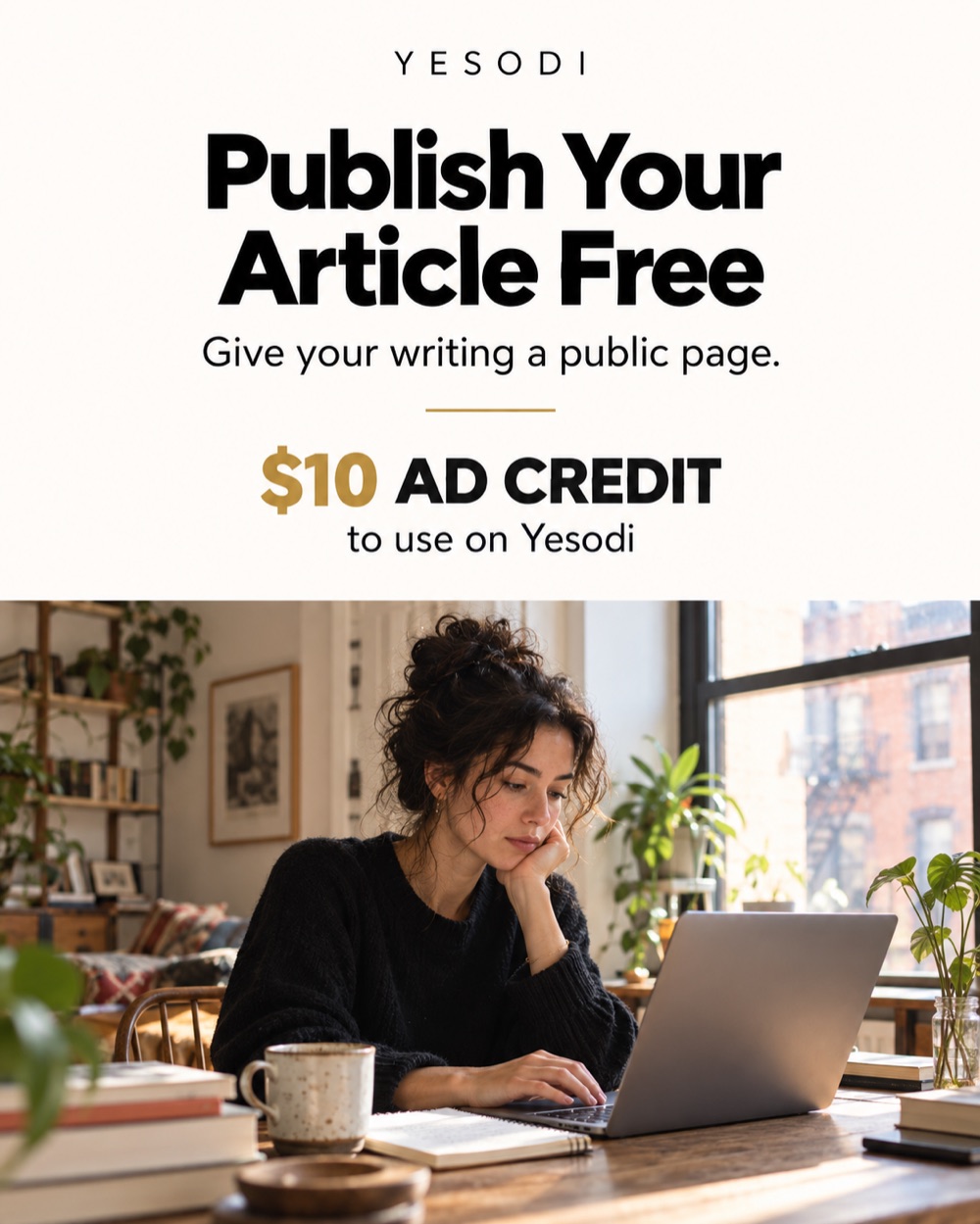 Publish your article free on Yesodi